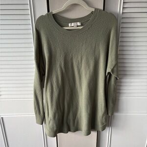 LOFT Sage Green Women's Crew Neck Sweater
